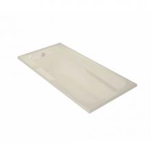 Maax 100104-103-004 - Timeless 72 x 36 Acrylic Alcove End Drain Aeroeffect Bathtub in Bone