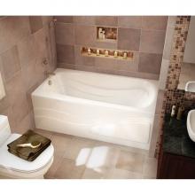 Maax 102201-R-097-001 - Tenderness 6032 Acrylic Alcove Right-Hand Drain Combined Whirlpool & Aeroeffect Bathtub in Whi