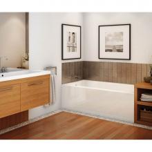 Maax 105705-L-000-001 - Rubix 59.75 in. x 32 in. Alcove Bathtub with Left Drain in White