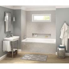 Maax 106201-R-097-001 - Pose 6032 IF Acrylic Alcove Right-Hand Drain Combined Whirlpool & Aeroeffect Bathtub in White