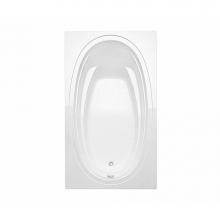 Maax 106457-L-000-001 - Panaro 60 in. x 42 in. Drop-in Bathtub with Left Drain in White