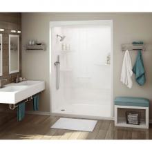 Maax 107002-RL-000-001 - ALLIA SHR-6034 Acrylic Alcove Left-Hand Drain One-Piece Shower in White