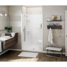 Maax 107005-SL-000-001 - ALLIA SH-4834 Acrylic Alcove Center Drain Two-Piece Shower in White