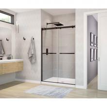 Maax 136271-900-173-000 - Duel 44-47 x 70 1/2-74 in. 8 mm Sliding Shower Door for Alcove Installation with Clear glass in Da