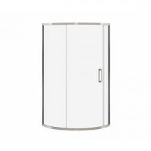 Maax 137446-900-305-000 - Radia Round 36 x 36 x 71 1/2 in. 6mm Sliding Shower Door for Corner Installation with Clear glass