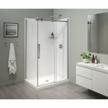 Maax 134952-900-084-000 - Halo Pro 48 x 36 x 78 3/4 in Sliding Shower Door for Corner Installation with Clear glass in Chrom