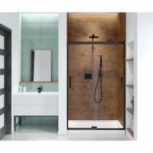 Maax 139352-900-340-000 - Incognito 70 44-47 x 70 1/2 in. 8mm Sliding Shower Door for Alcove Installation with Clear glass i