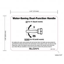 Sloan 372006 - WES13 WALL PLATE DUAL FUNCTION