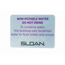 Sloan 301337 - A259 WALL PLATE RECLAIMED WATER