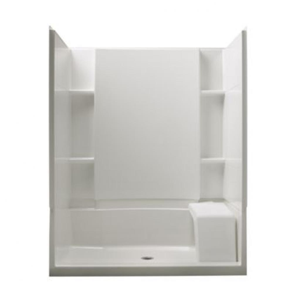 Accord&#xae; 60-1/4&apos;&apos; x 36&apos;&apos; x 74-1/2&apos;&apos; seated shower stall with Agi