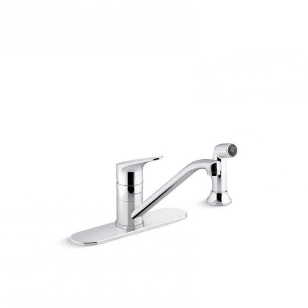 Valton™ Single-handle kitchen sink faucet with sidespray