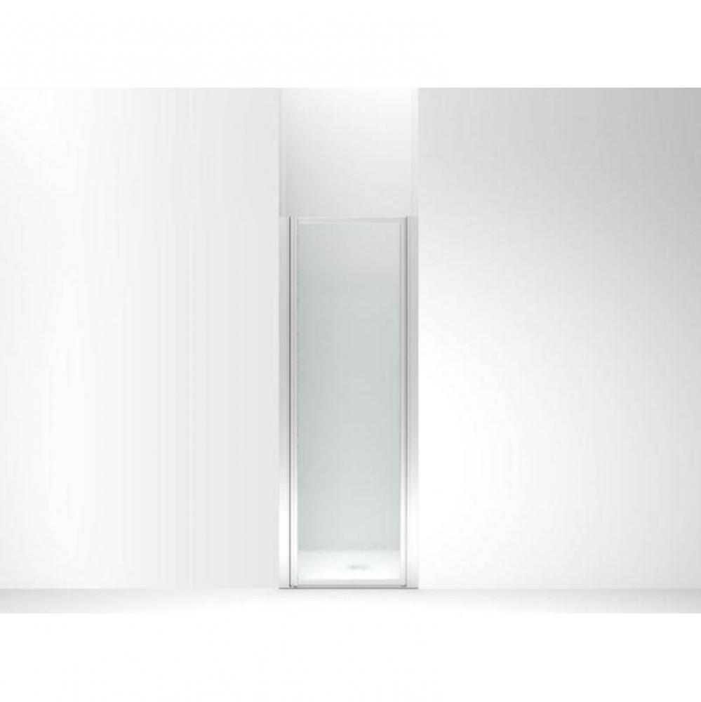 Standard pivot shower door, 64&apos;&apos; H x 23-1/2&apos;&apos;-25&apos;&apos; W, with 1/8&apos;