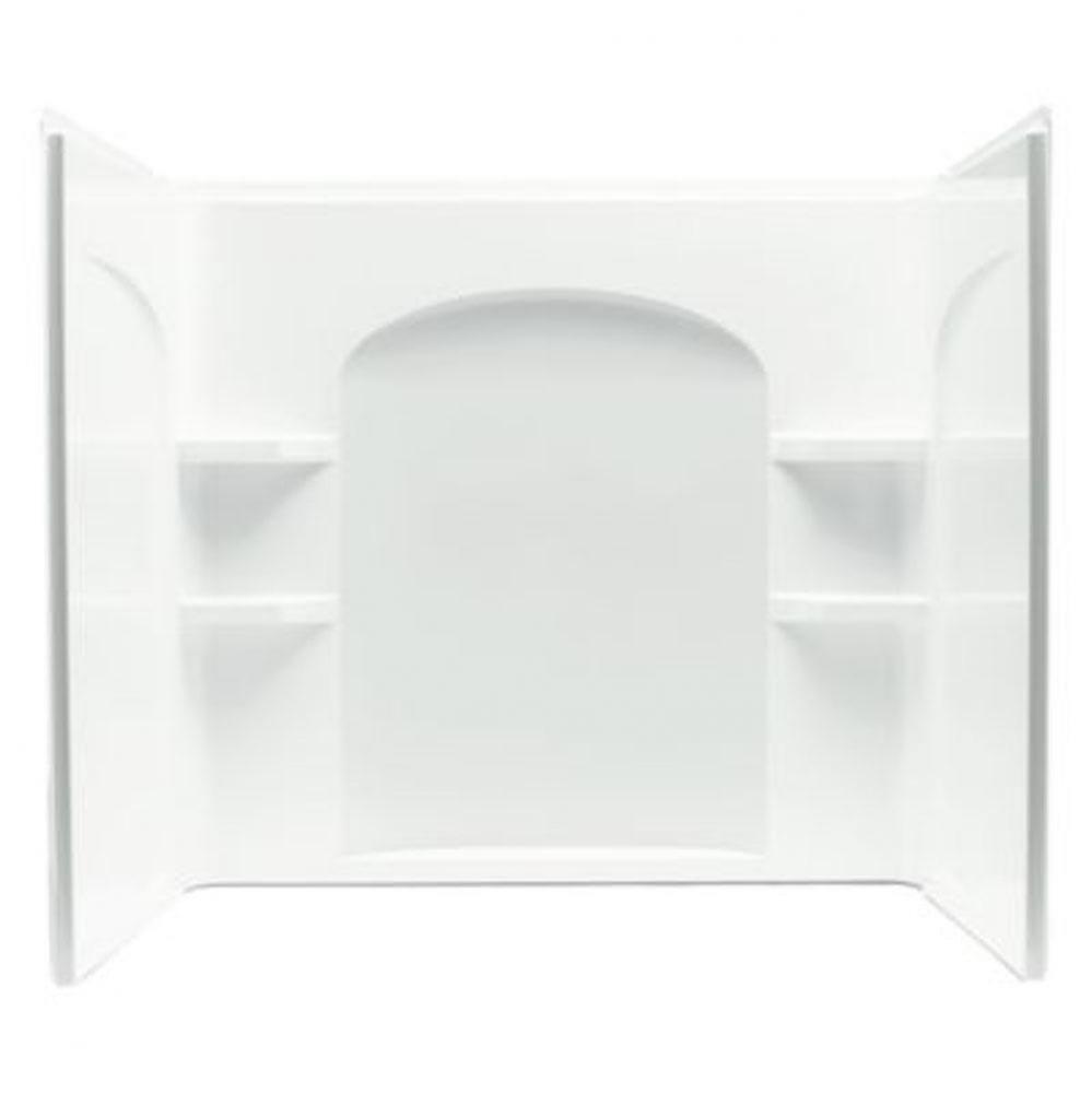 Ensemble™ 60&apos;&apos; x 33-1/4&apos;&apos; curve wall set with Aging in Place backerboards