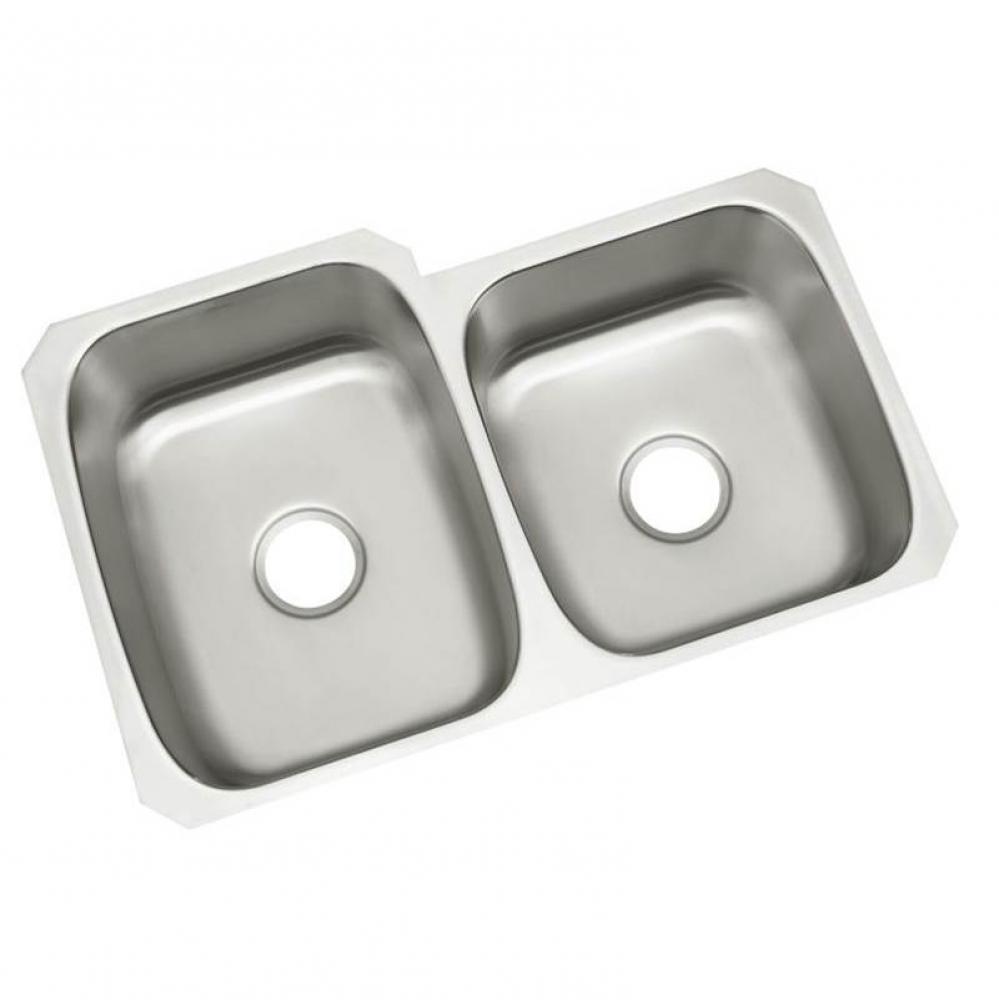 McAllister&#xae; Undercounter Double-basin Kitchen Sink, 31-3/4&apos;&apos; x 20-3/4&apos;&apos; /