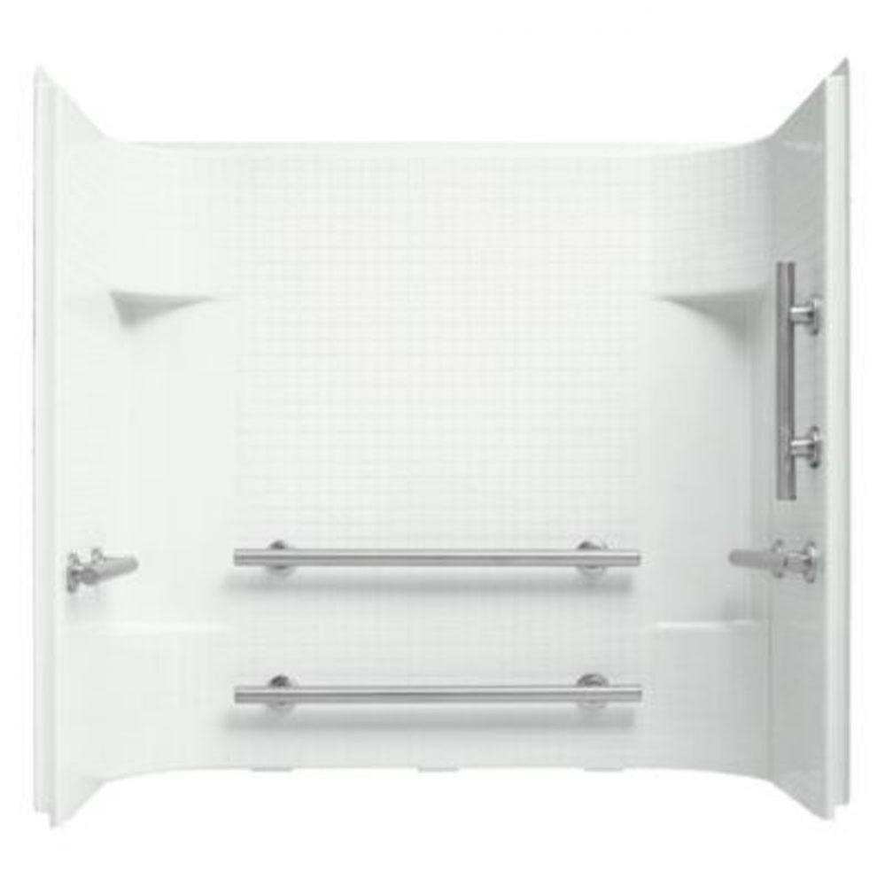 Accord&#xae; 60&apos;&apos; x 31-1/4&apos;&apos; ADA tile wall set with grab bars