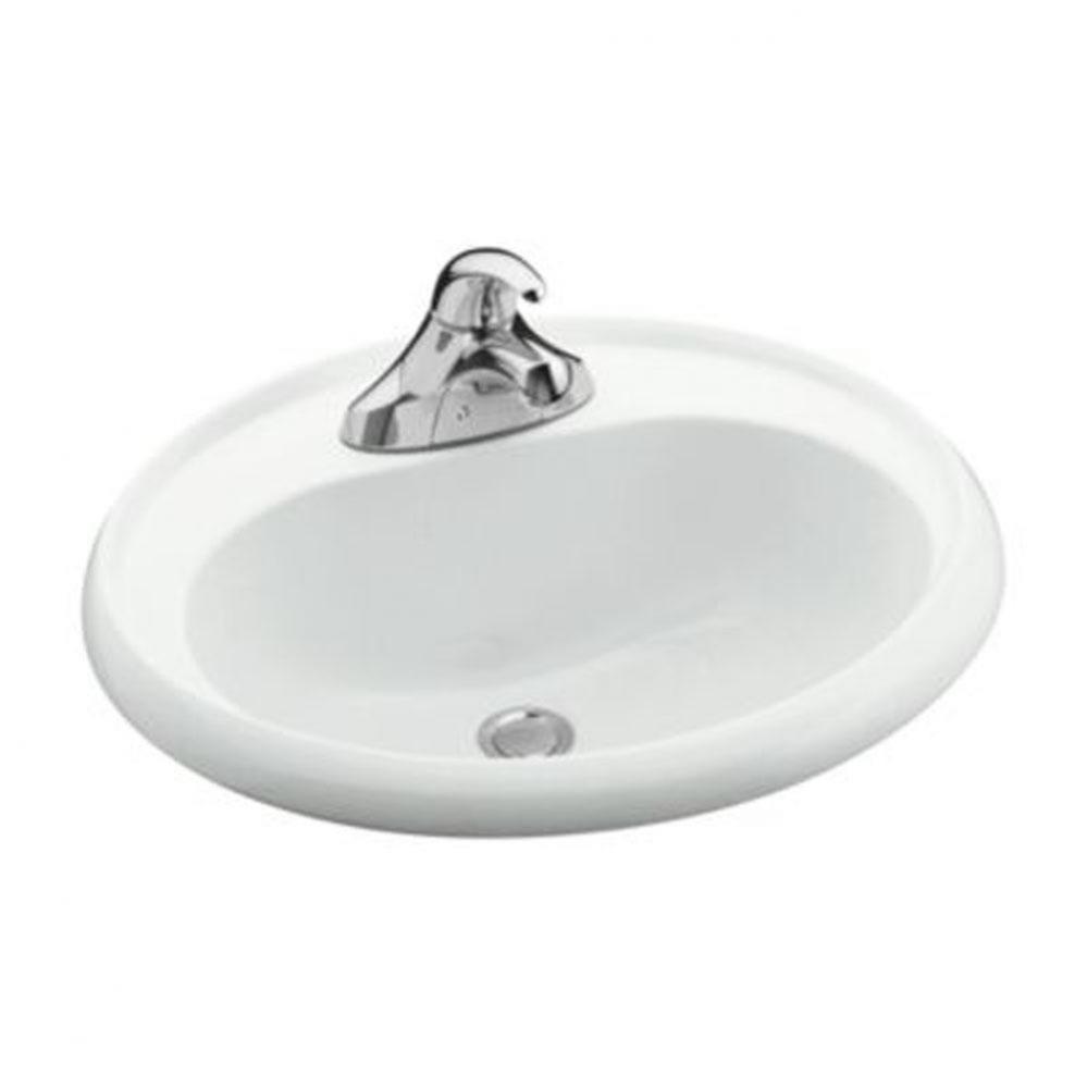 Oval Drop-In Bathroom Sink