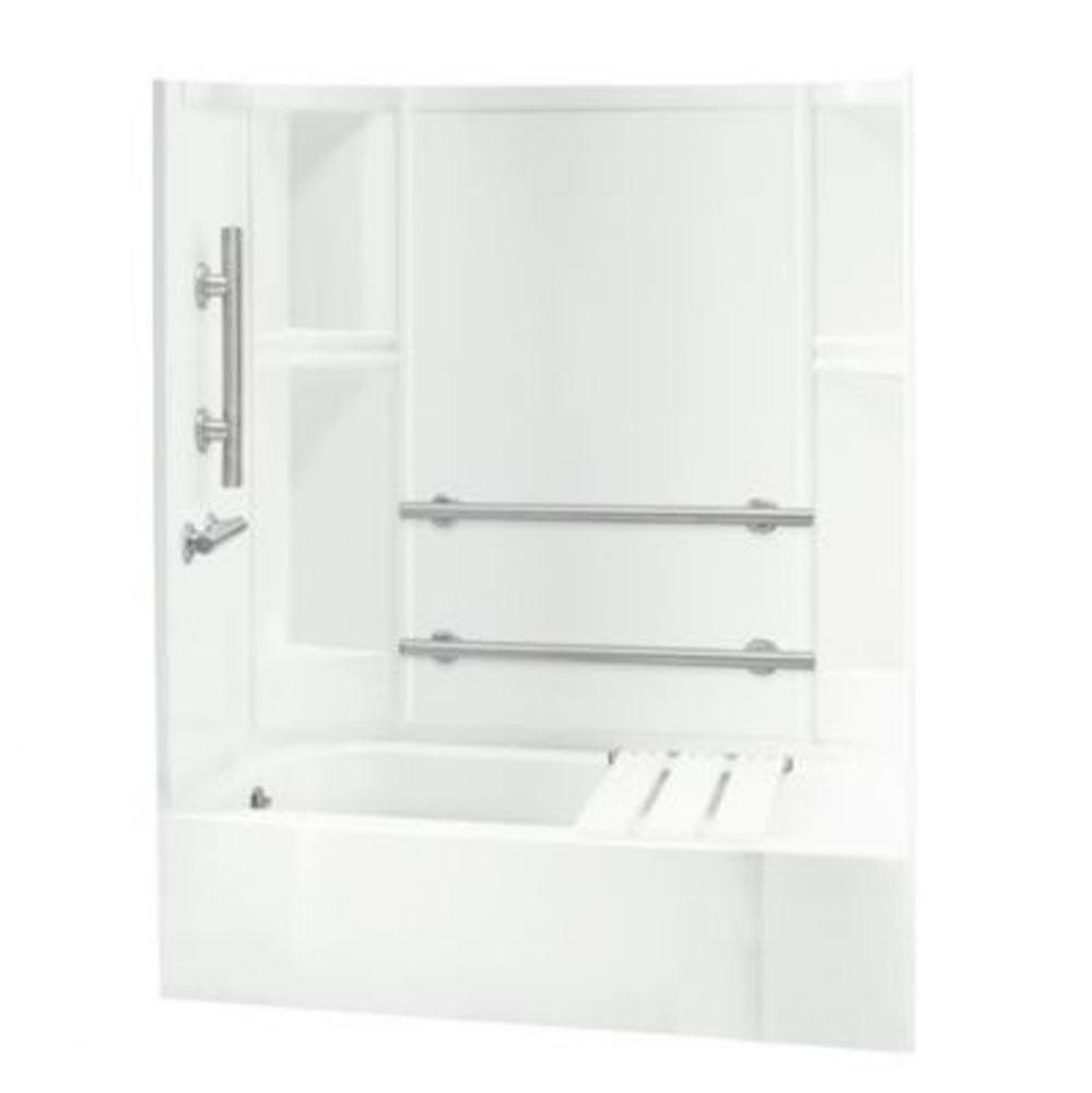 Accord&#xae; 60-1/4&apos;&apos; x 30&apos;&apos; ADA smooth bath/shower with grab bars and bath se