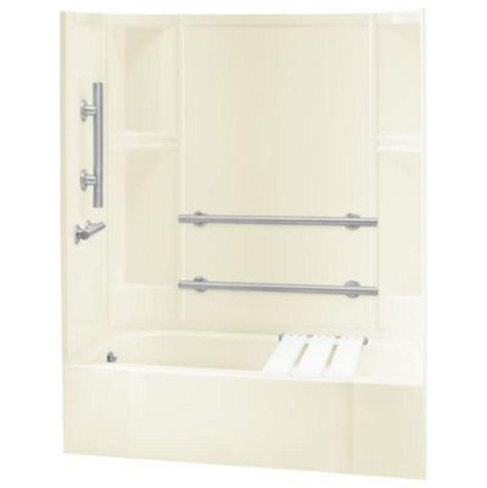 Accord&#xae; 60-1/4&apos;&apos; x 30&apos;&apos; ADA smooth bath/shower with grab bars and bath se