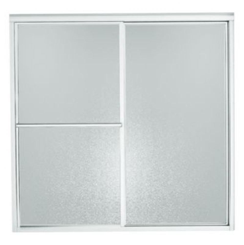 Deluxe Framed sliding bath door, 55-1/4&apos;&apos; H x 51-1/4 - 56-1/4&apos;&apos; W, with 1/8&ap