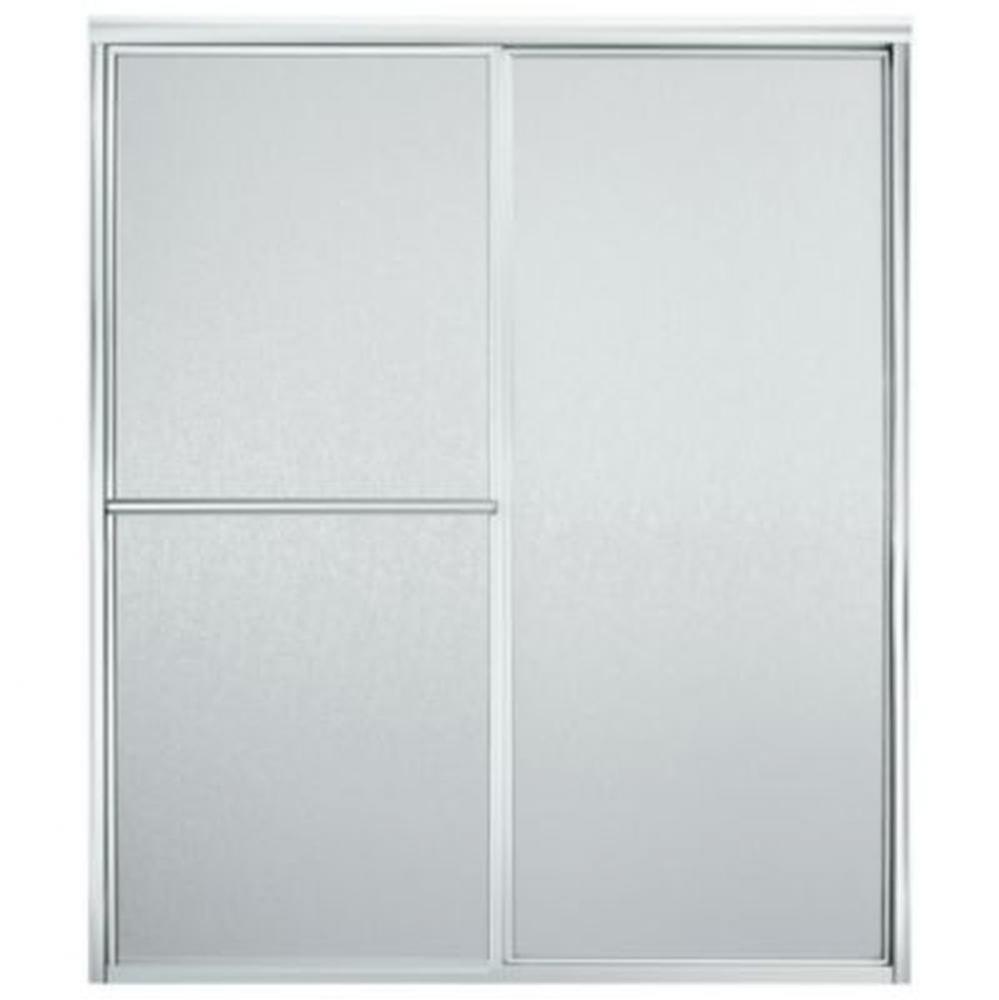 Deluxe Framed sliding shower door, 70&apos;&apos; H x 54-3/8 - 59-3/8&apos;&apos; W, with 1/8&apos