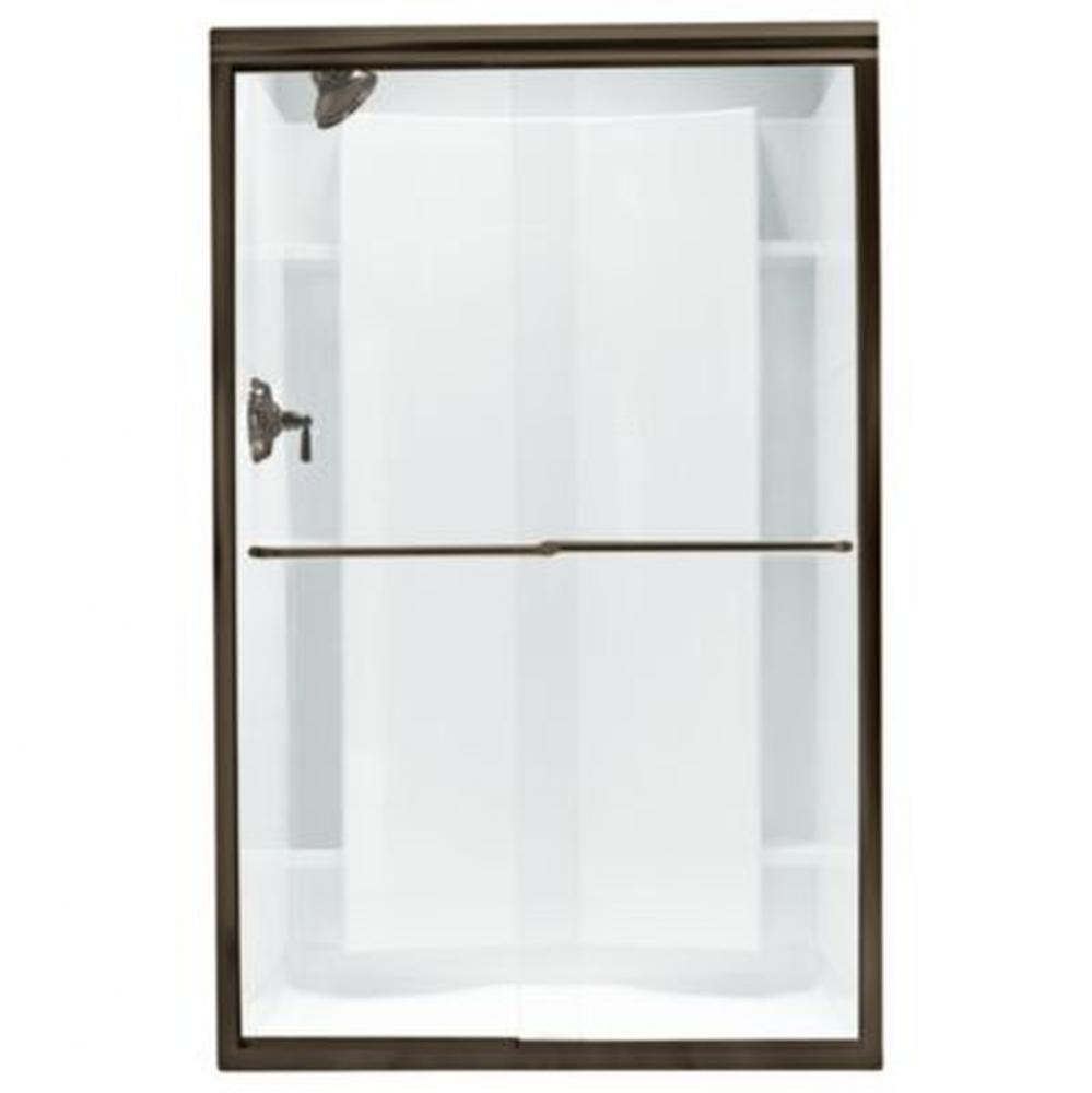 Finesse™ Frameless sliding shower door, 65-1/4&apos;&apos; H x 39-11/16 - 44-11/16&apos;&apos; W