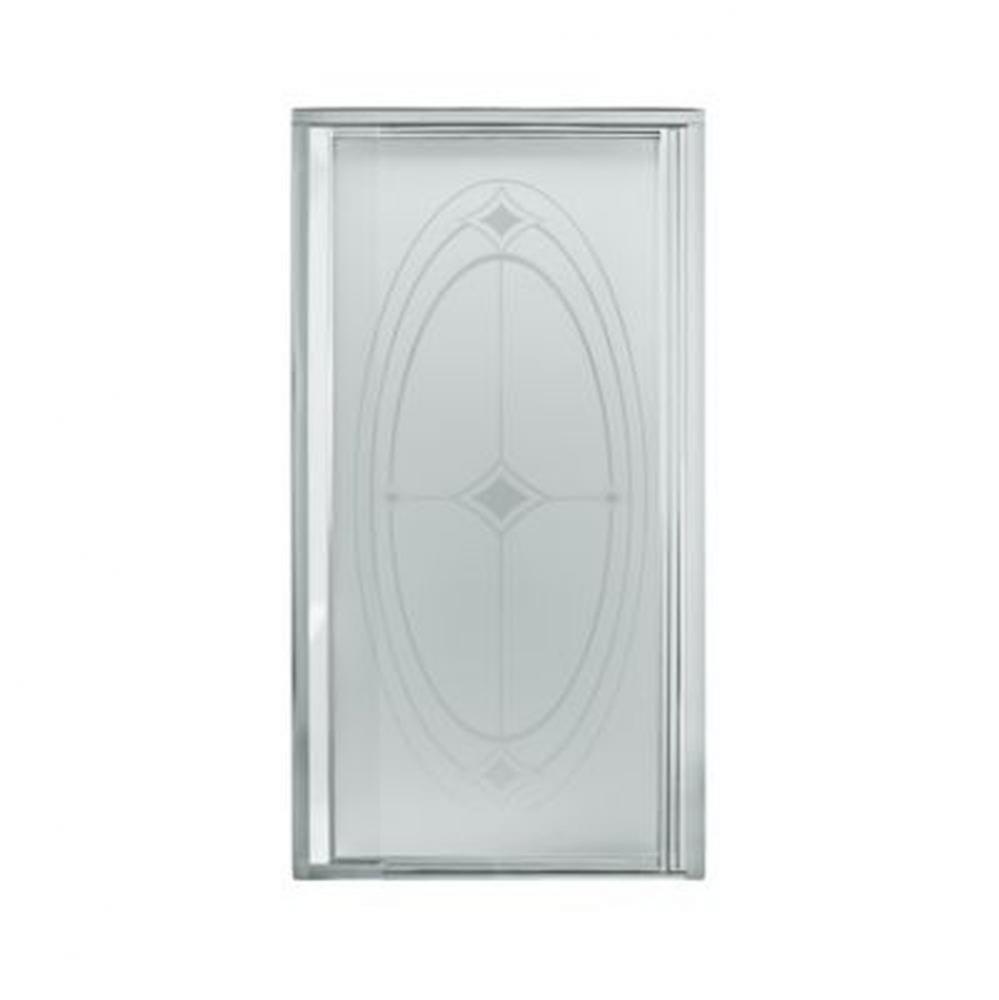 Vista Pivot™ II Framed pivot shower door, 65-1/2&apos;&apos; H x 31-1/4 - 36&apos;&apos; W, with