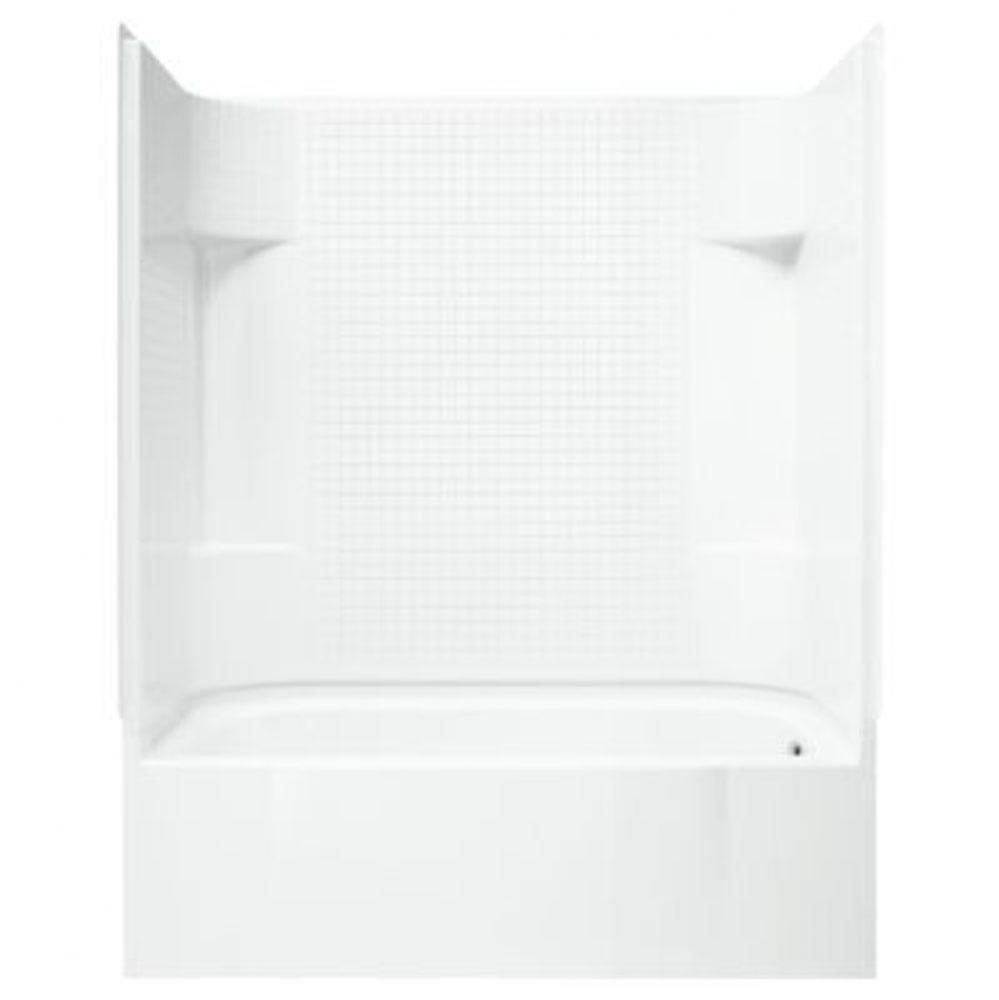 Accord&#xae; 60-1/4&apos;&apos; x 30&apos;&apos; bath/shower with Aging in Place backerboards and