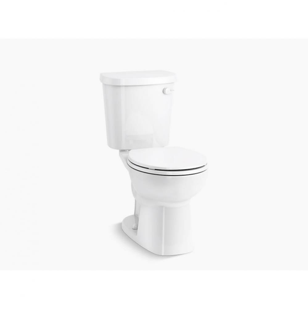Valton™ Two-piece round-front 1.6 gpf toilet with right-hand trip lever