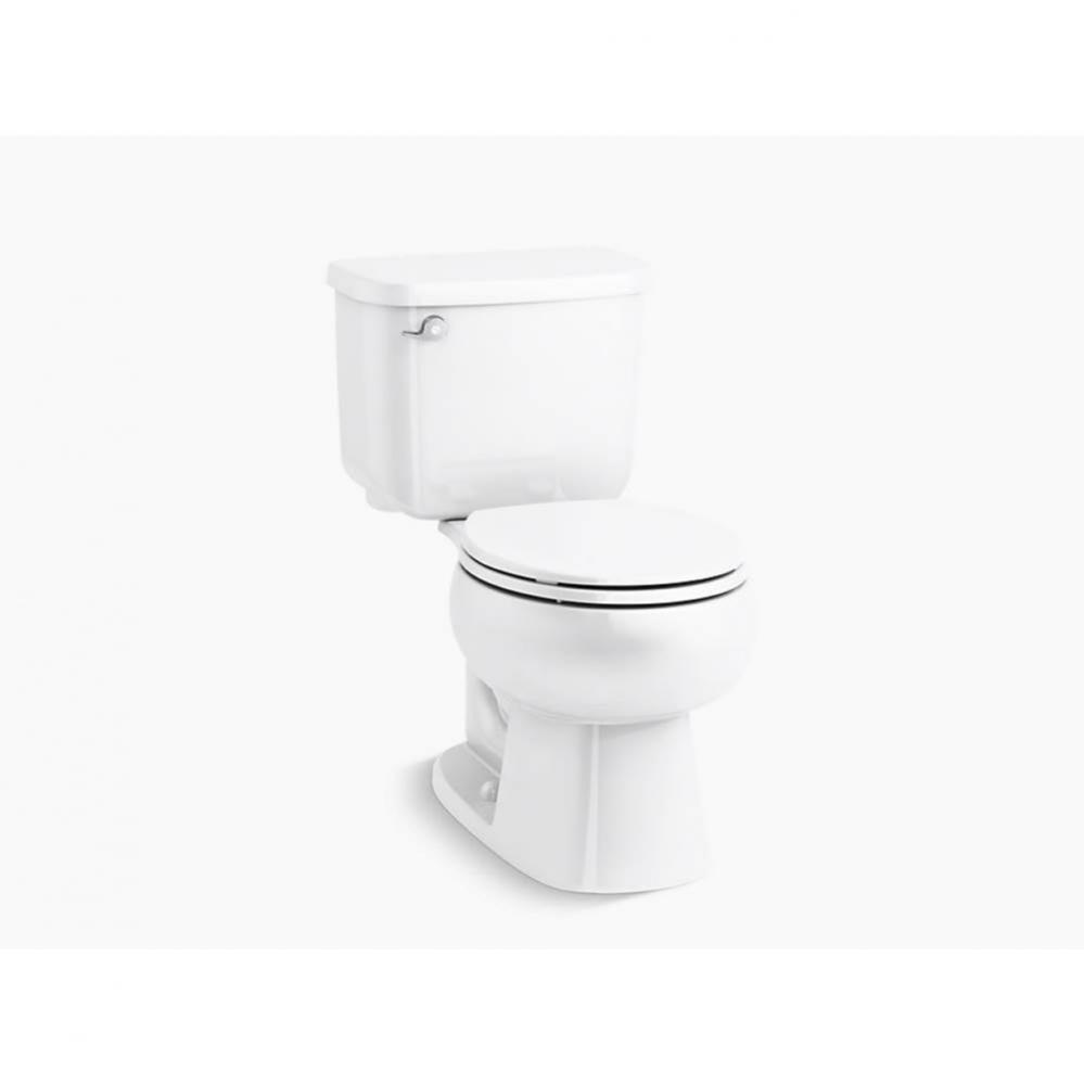 Windham™ Two-piece round-front 1.28 gpf toilet with 14&apos;&apos; rough-in