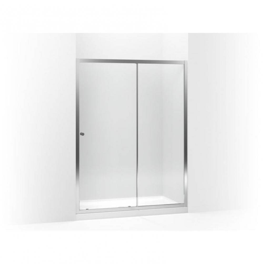 Whiston&#xae; Frameless sliding shower door, 73&apos;&apos; H x 56-7/8 - 58-7/8&apos;&apos; W, wit