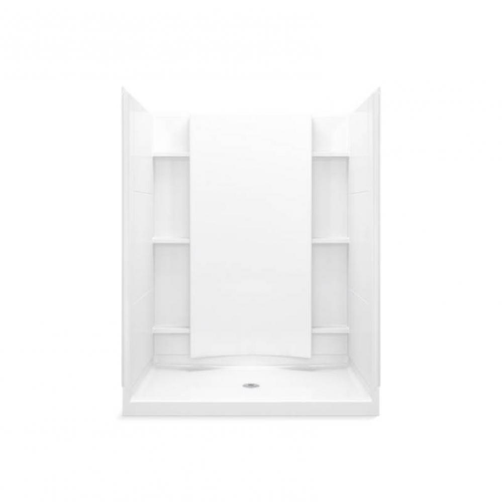 Accord&#xae; 60-1/4&apos;&apos; x 36&apos;&apos; x 75-3/4&apos;&apos; shower stall with Aging in P