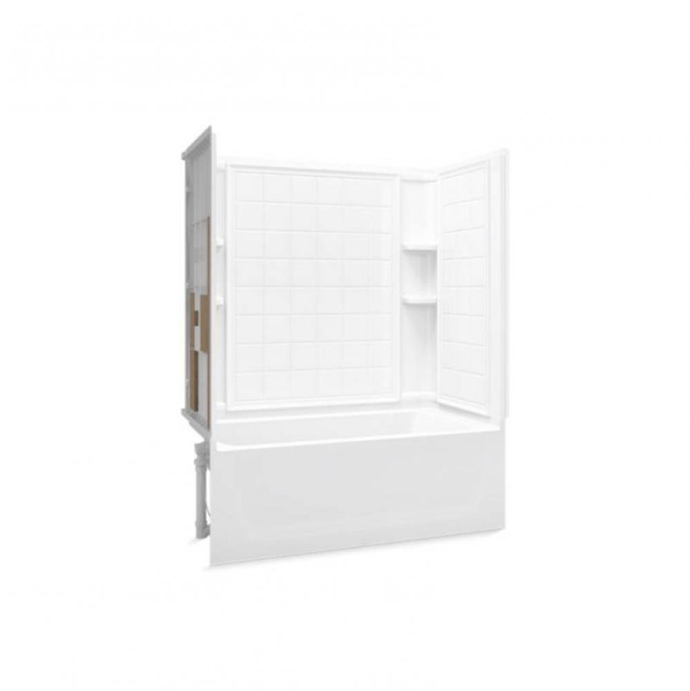 Ensemble™ 60-1/4&apos;&apos; x 32&apos;&apos; tile bath/shower with Aging in Place backerboards