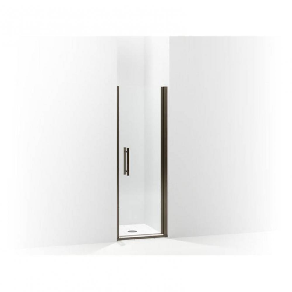 Finesse™ Peak&#xae; Headerless frameless pivot shower door 25-1/2&apos;&apos; max opening x 67&a