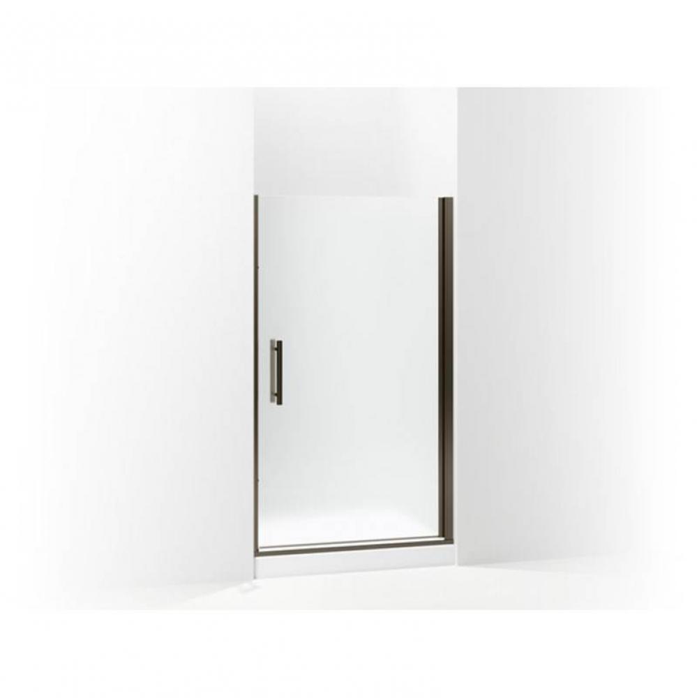 Finesse™ Peak&#xae; Headerless frameless pivot shower door 42&apos;&apos; max opening x 67&apos;