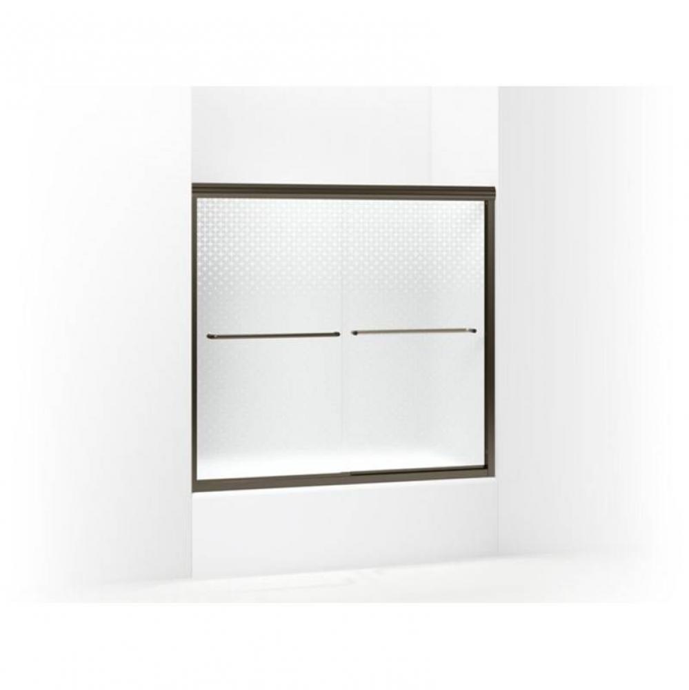 Finesse™ Frameless sliding bath door 54-5/8&apos;&apos;–59-5/8&apos;&apos; W x 55-3/16&apos;&a