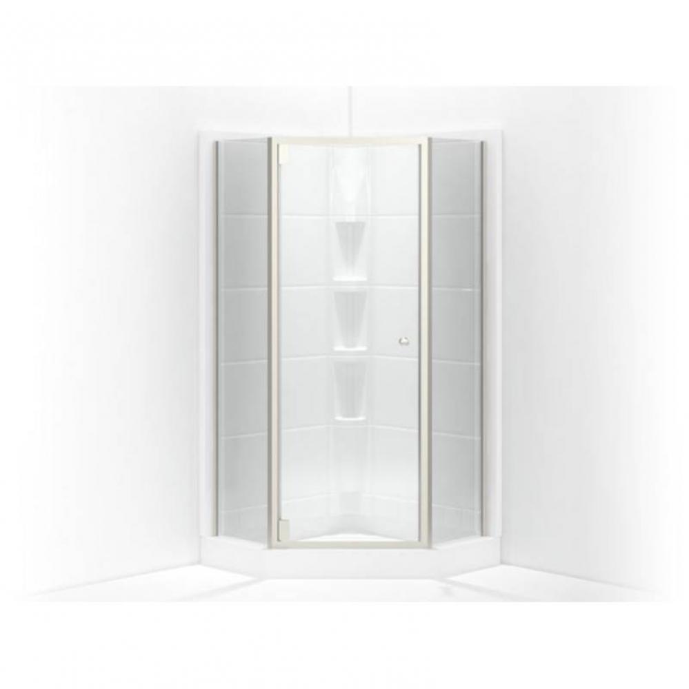 Solitaire&#xae; Frameless neo-angle corner shower door 16-1/4&apos;&apos; x 29-7/16&apos;&apos; x