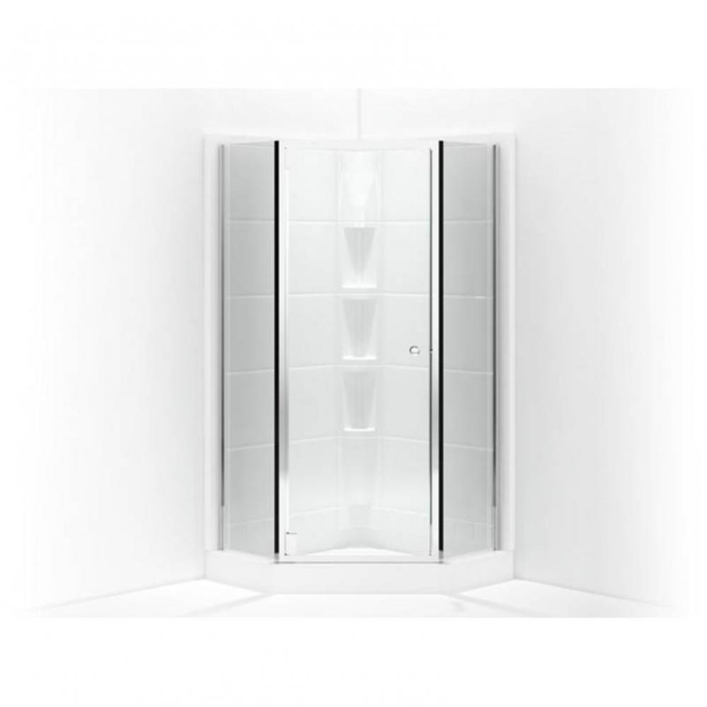 Solitaire&#xae; Frameless neo-angle corner shower door 16-1/4&apos;&apos; x 29-7/16&apos;&apos; x