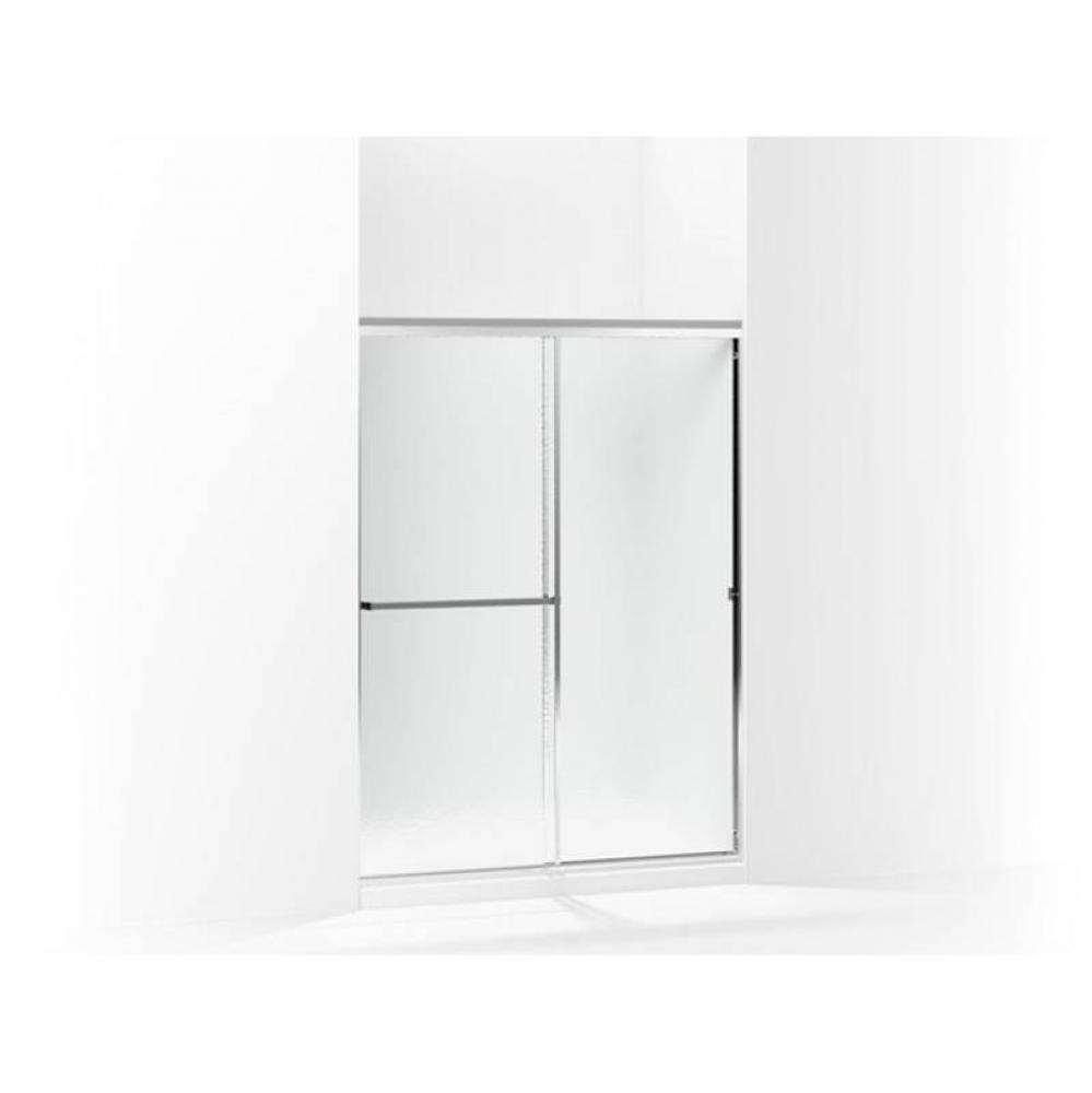 Standard Framed sliding shower door, 65&apos;&apos; H x 47 - 52&apos;&apos; W, with 1/8&apos;&apos