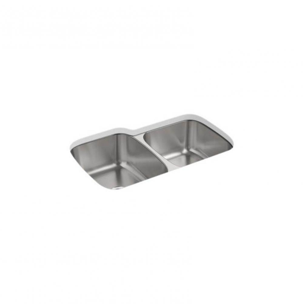 McAllister(R) Unequal Double-basin Sink, 32&apos;&apos; x 21&apos;&apos; x 9&apos;&apos;