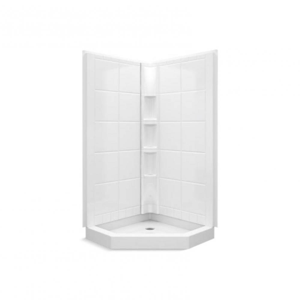 Intrigue™ 39&apos;&apos; x 39&apos;&apos; x 79&apos;&apos; tile neo-angle shower stall