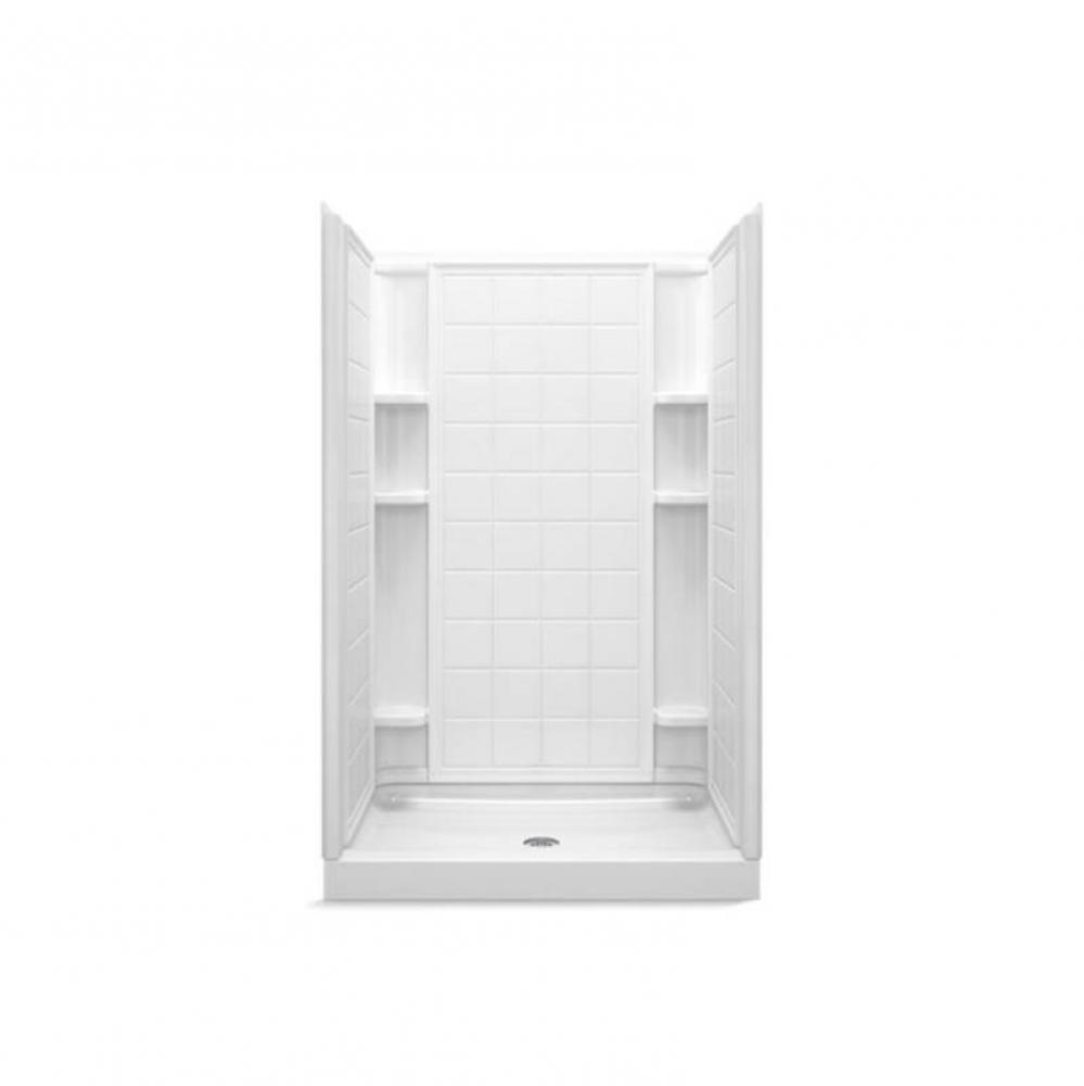 Ensemble™ 48&apos;&apos; x 34&apos;&apos; x 75-3/4&apos;&apos; tile shower with Aging in Place b