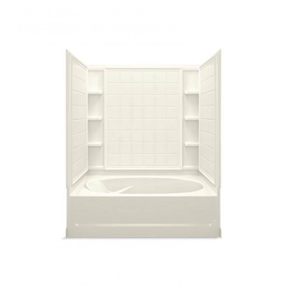 Ensemble™ 60-1/4&apos;&apos; x 42&apos;&apos; tile bath/shower with Aging in Place backerboards