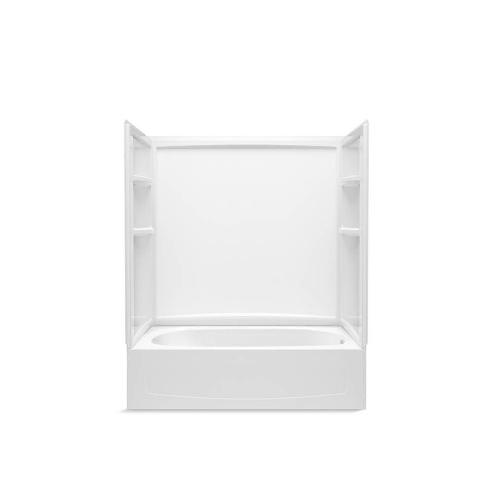 Performa 2 60 in. x 29 in. Vikrell bath/shower, right drain