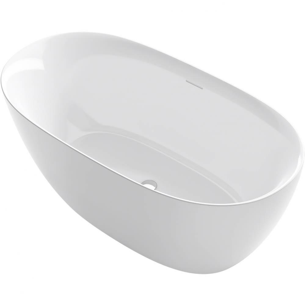 Unwind&#xae; 59&apos;&apos; x 30&apos;&apos; seamless oval freestanding bath