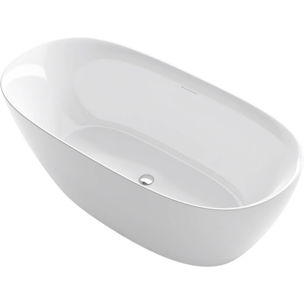 Unwind™ 67&apos;&apos; x 32&apos;&apos; seamless oval freestanding bath