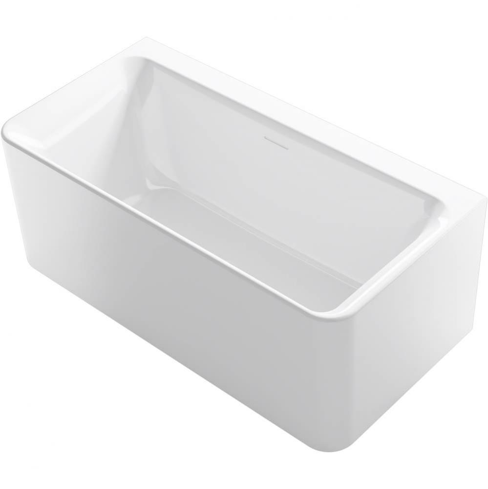 Unwind™ 59&apos;&apos; x 30&apos;&apos; seamless back-to-wall freestanding bath