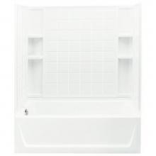 Sterling Plumbing 71120116-0 - Ensemble™ 60-1/4'' x 32'' bath/shower with Aging in Place backerboards and l