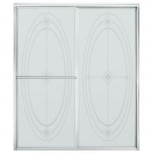 Sterling Plumbing 5977-59S - Deluxe Framed sliding shower door, 70'' H x 54-3/8 - 59-3/8'' W, with 1/8&apos