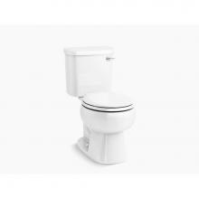 Sterling Plumbing 402320-RA-0 - Windham™ Two-piece round-front 1.28 gpf toilet with right-hand trip lever