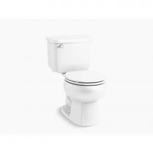 Sterling Plumbing 402367-0 - Windham™ Two-piece round-front 1.28 gpf toilet with 14'' rough-in